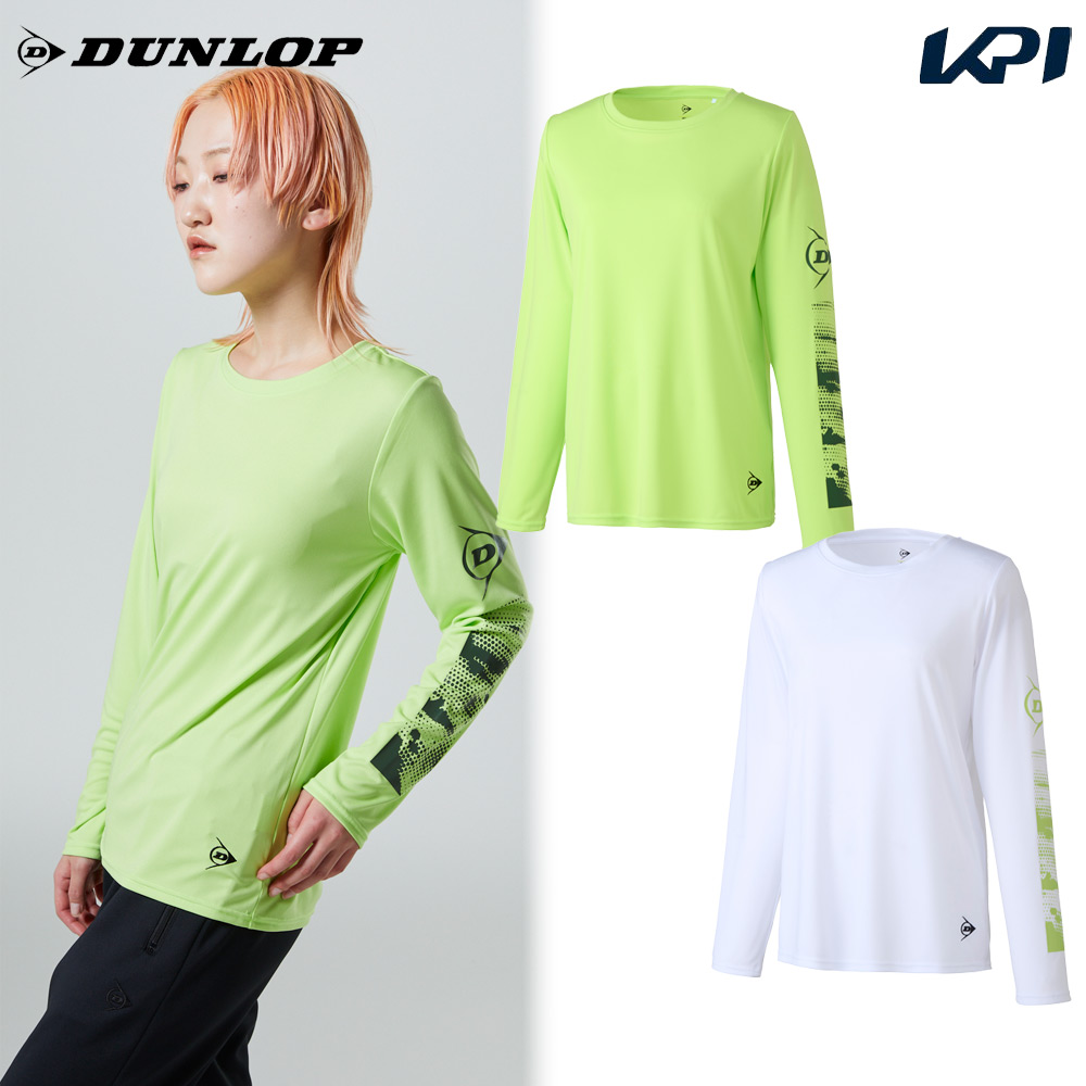 ダンロップ DUNLOP テニスウェア レディース   ロングスリーブ Tシャツ DAL8463W 2024FW