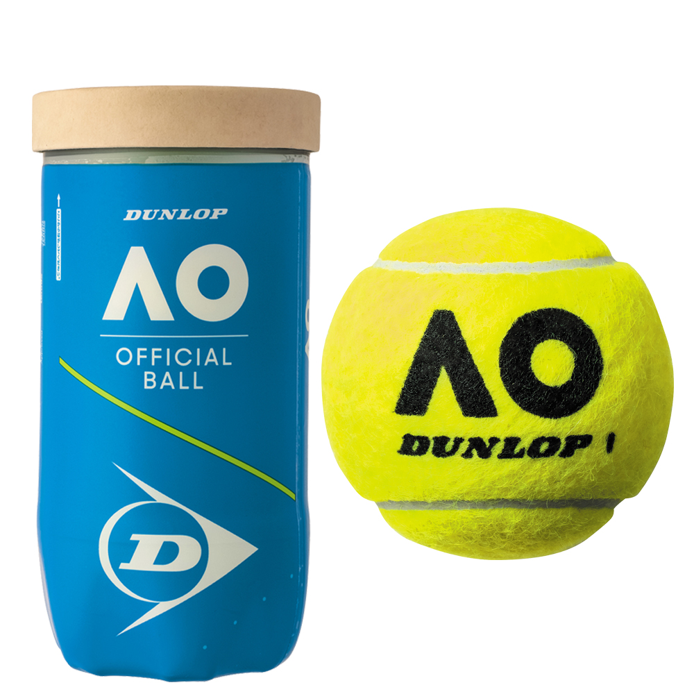 ダンロップ DUNLOP Australian Open オーストラリアンオープン 大会使用球 公式ボール AO 2球入 2個入 1缶 テニスボール DAOBYL2TIN『即日出荷』 | DUNLOP