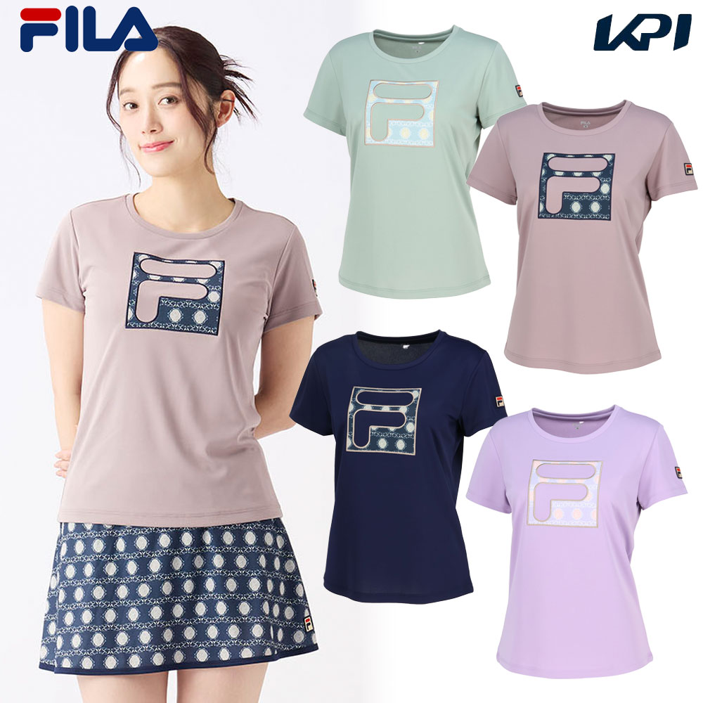 フィラ FILA テニスウェア レディース   アップリケTシャツ EL0005 2025SS