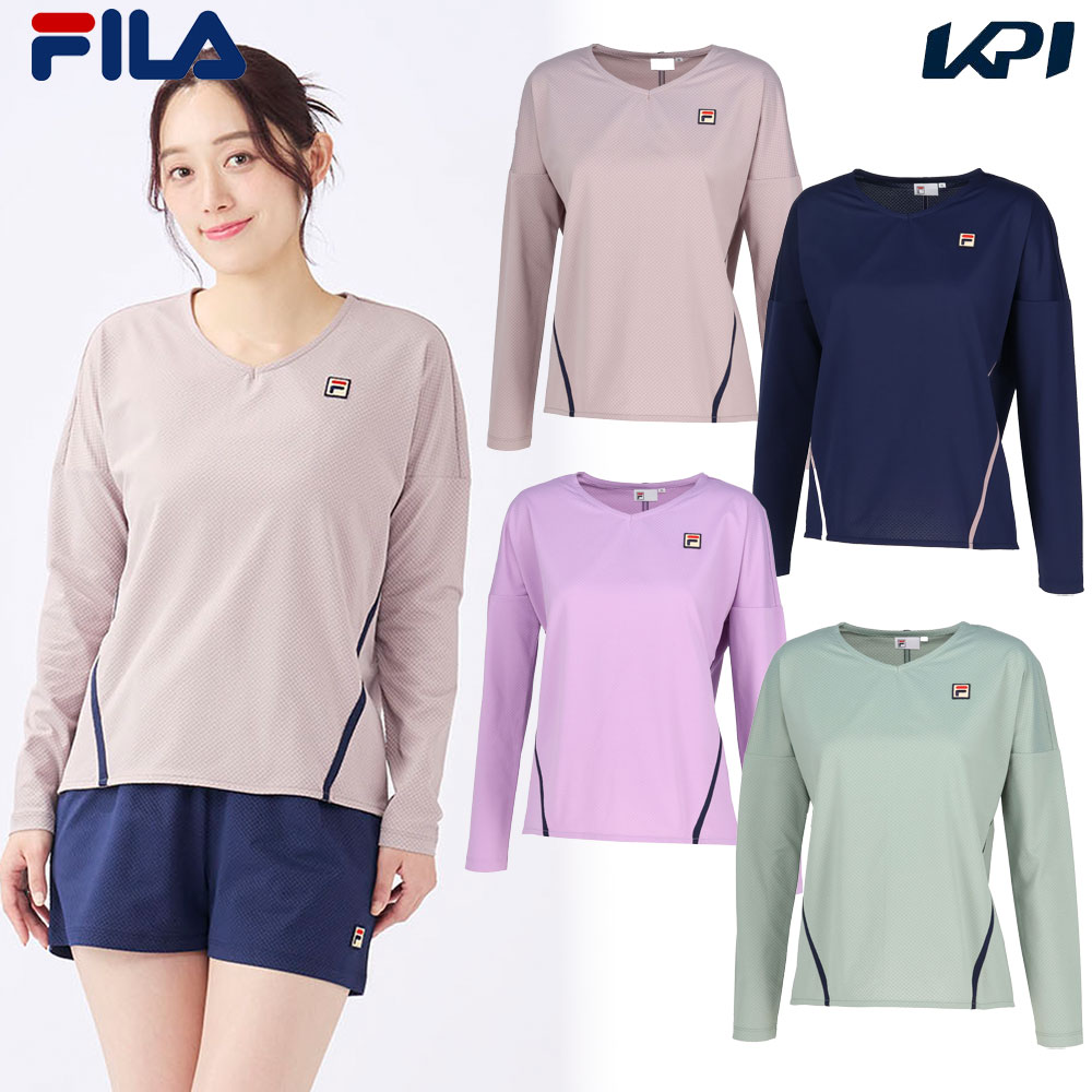 フィラ FILA テニスウェア レディース   ロングスリーブシャツ EL0007 2025SS｜KPI WELLNESS