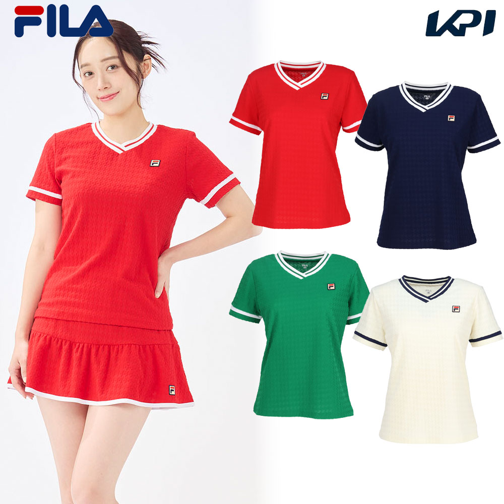 フィラ FILA テニスウェア レディース   ゲームシャツ EL0028 2025SS | FILA