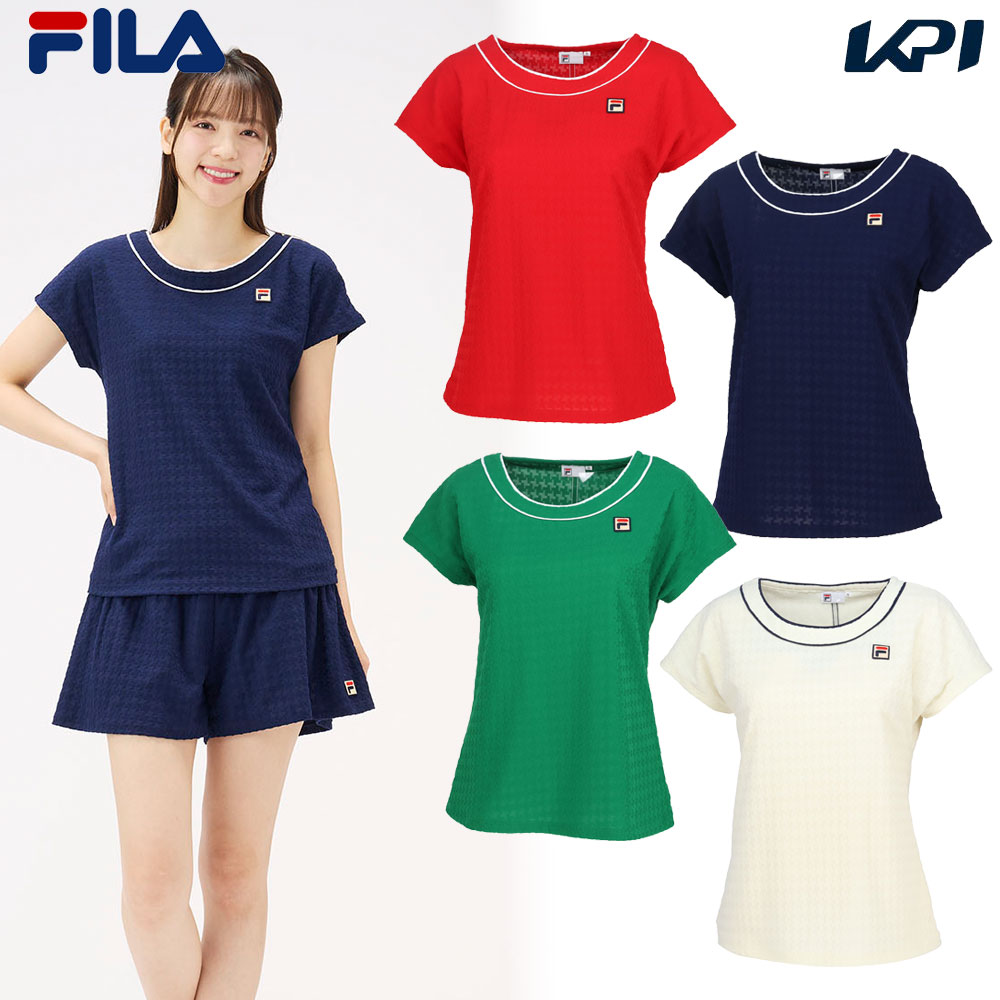 フィラ FILA テニスウェア レディース   ゲームシャツ EL0029 2025SS | FILA