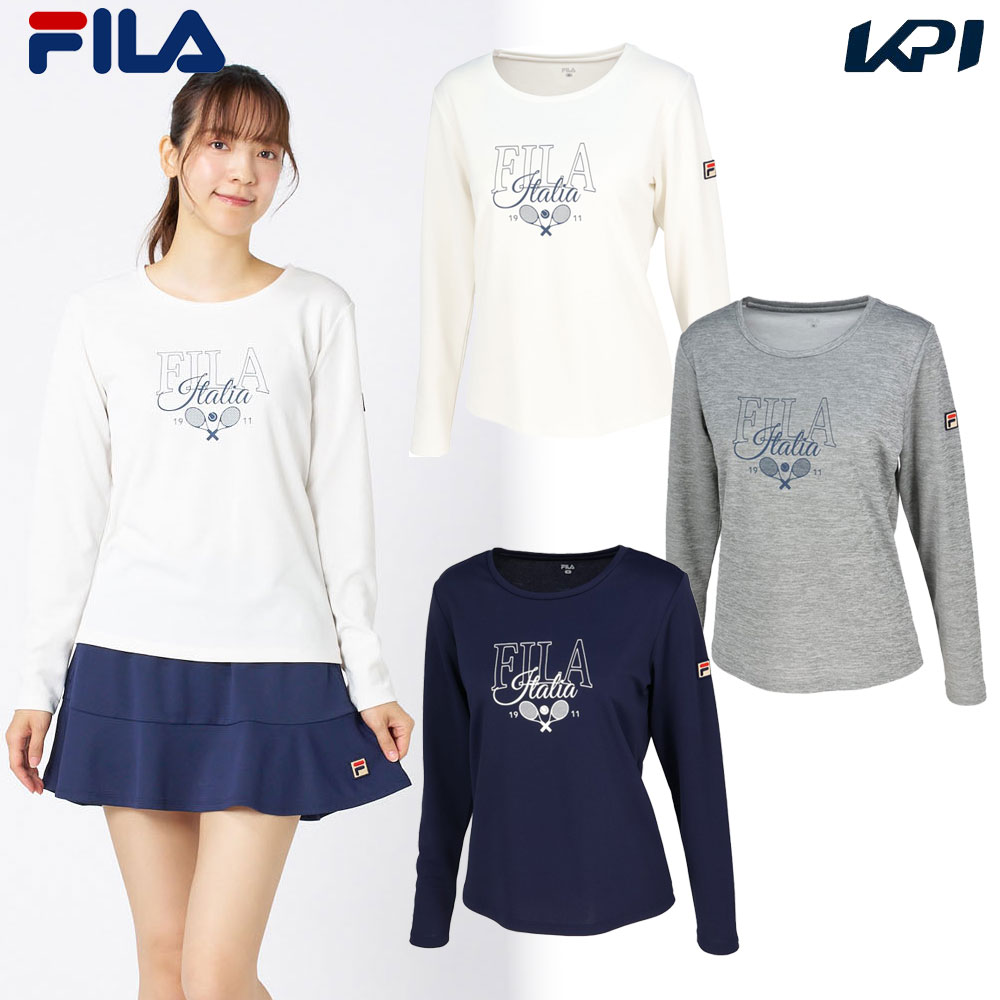 フィラ FILA テニスウェア レディース   ロングスリーブグラフィックTシャツ EL0209 2025FW