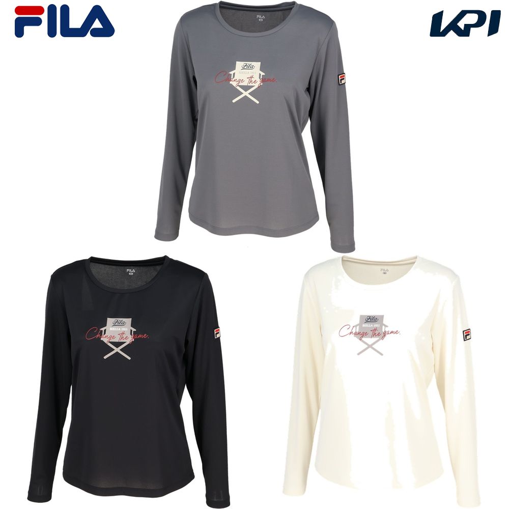 フィラ FILA テニスウェア レディース   ロングスリーブグラフィックTシャツ EL0248 2025FW