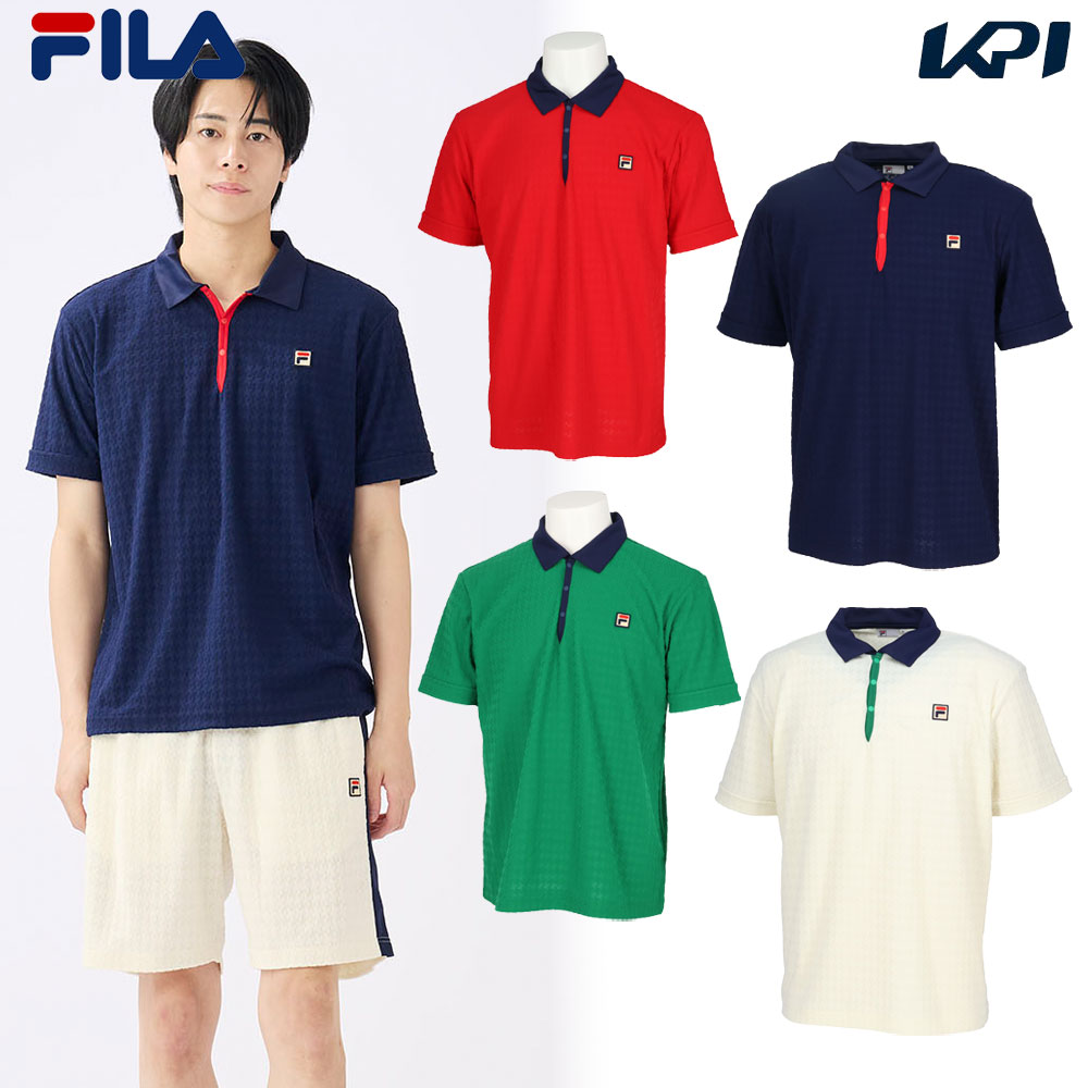 「最短当日出荷」フィラ FILA テニスウェア メンズ   ゲームポロ EM0084 2025SS