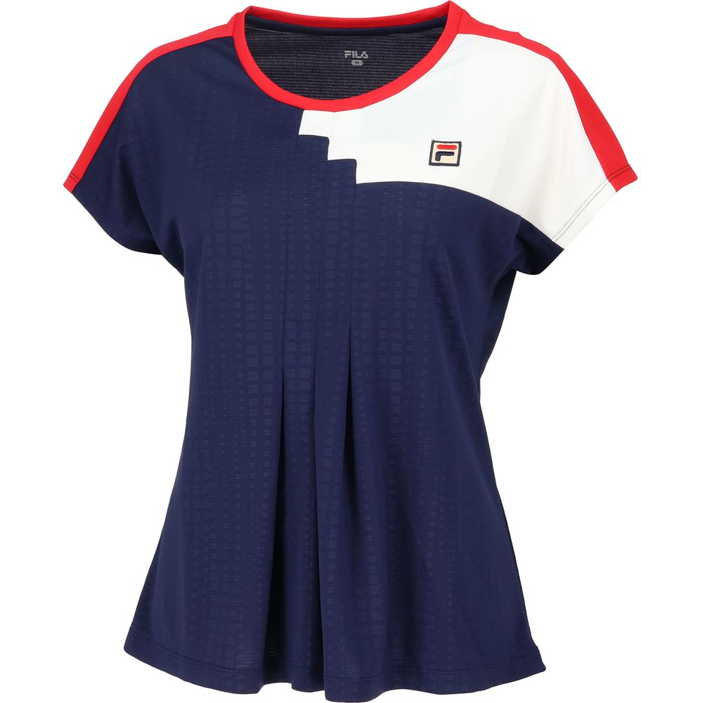 フィラ FILA テニスウェア レディース   ゲームシャツ VL2932 2024FW | FILA | 02