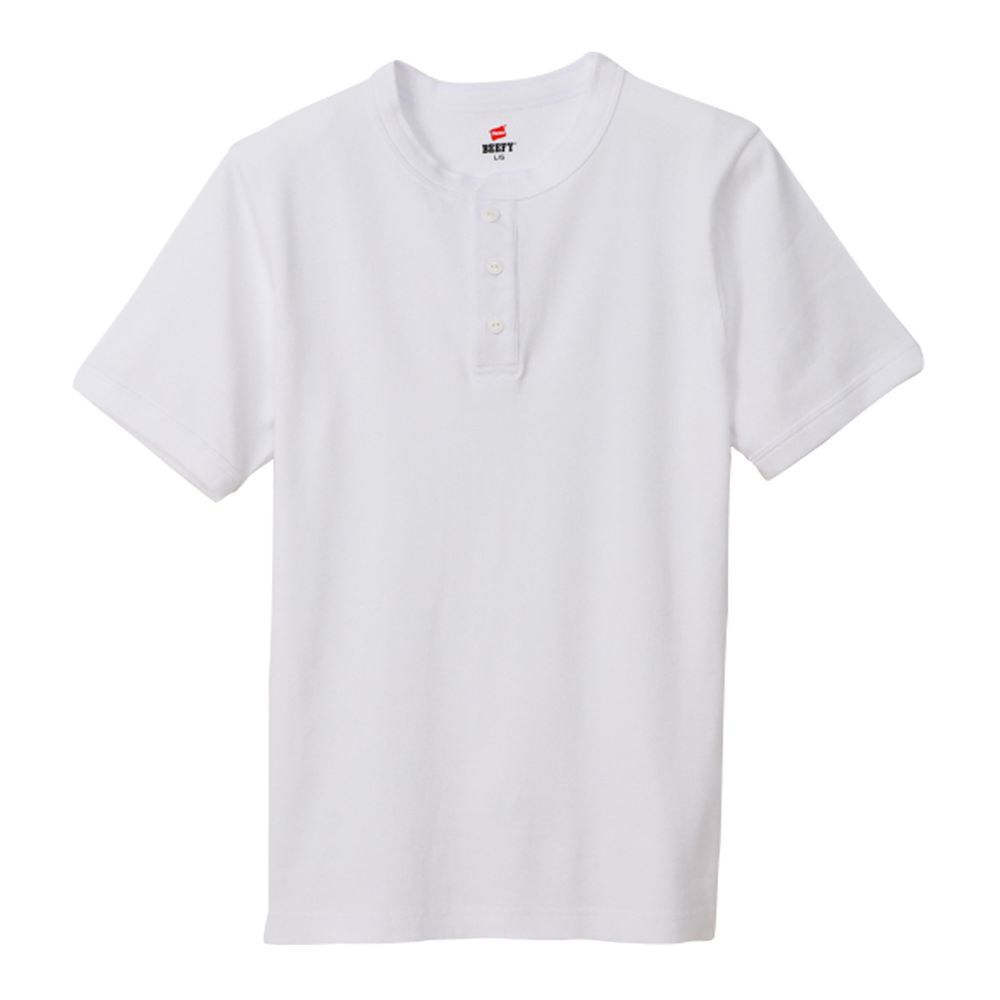 Hanes カジュアルウェア メンズ BEEFY RIB HENLE HM1-T103 |  | 01