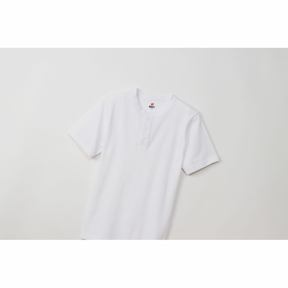 Hanes カジュアルウェア メンズ BEEFY RIB HENLE HM1-T103 |  | 07