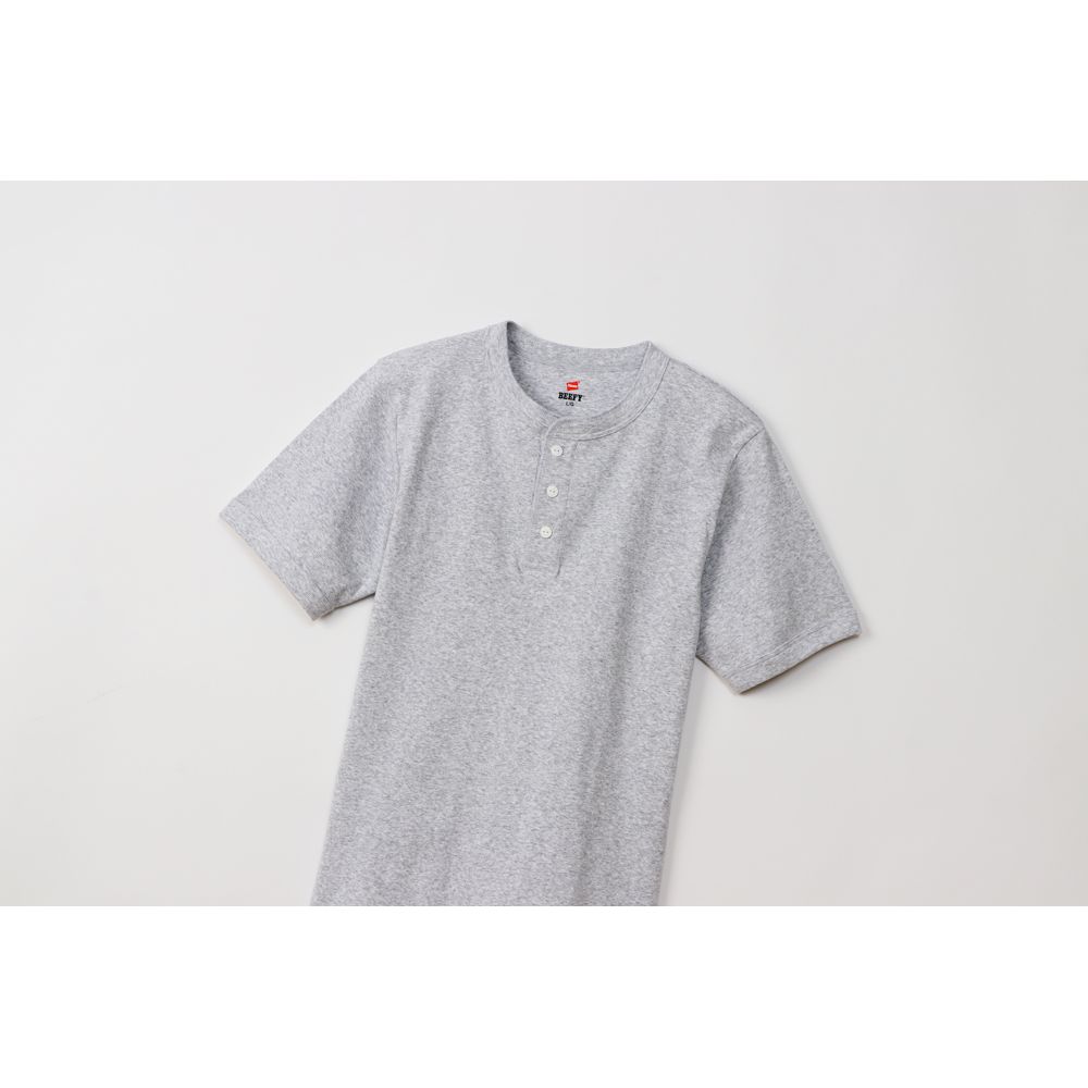 Hanes カジュアルウェア メンズ BEEFY RIB HENLE HM1-T103 |  | 09