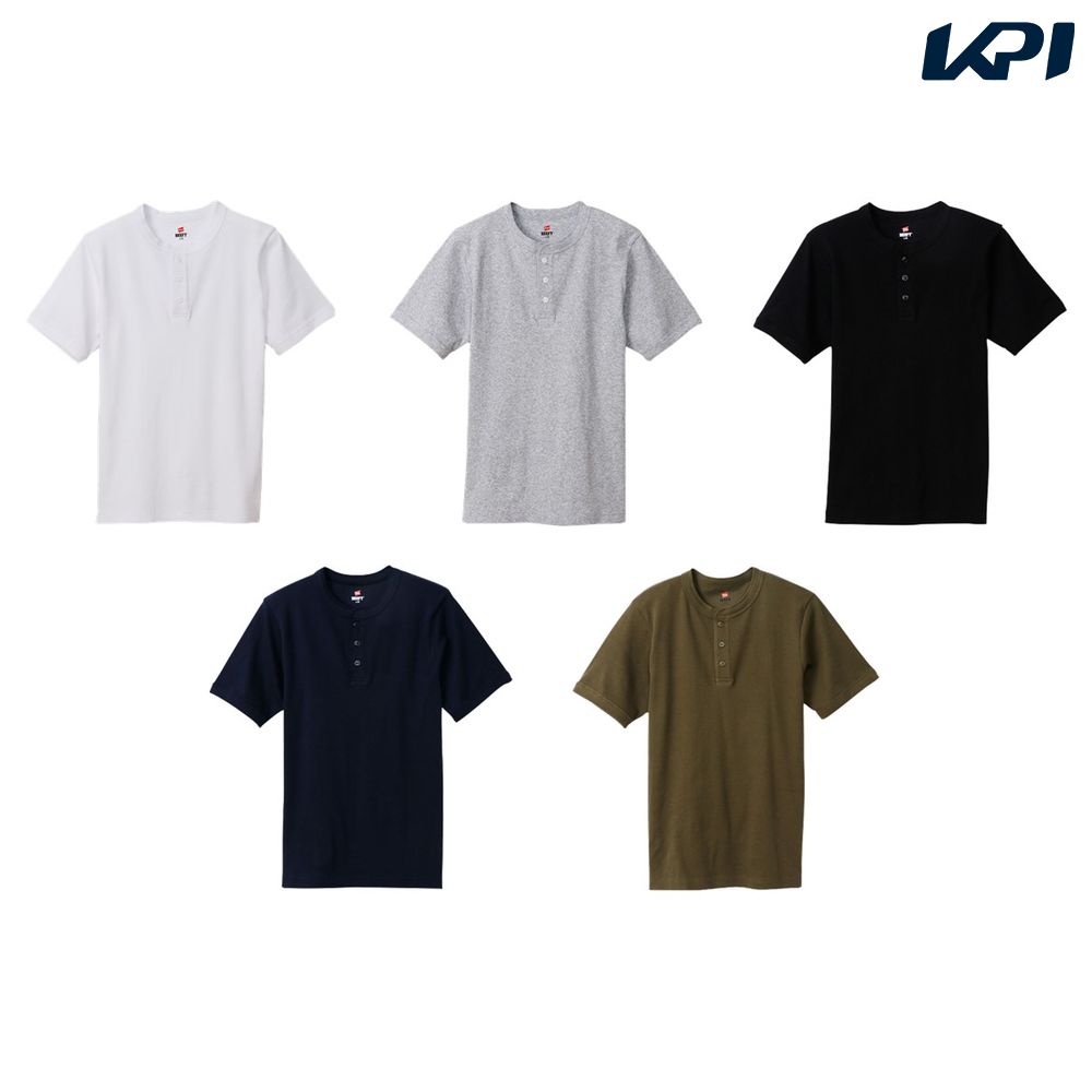 Hanes カジュアルウェア メンズ BEEFY RIB HENLE HM1-T103 | 