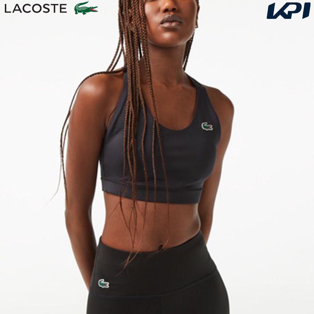 『即日出荷』ラコステ LACOSTE テニスウェア レディース クロスバックミニマルスポーツブラトップ IF8139-99-8VM 2023FW