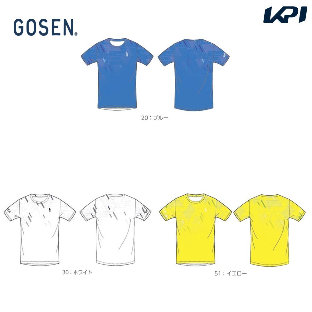 ゴーセン GOSEN テニスウェア ユニセックス   2023秋企画 昇華Ｔシャツ JPT34 2023FW