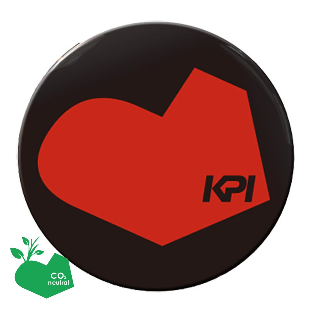 「SDGsプロジェクト」「365日出荷」KPI ケイピーアイ 「オリジナル缶バッジ ハート 100mm 」KPIオリジナル商品 『即日出荷』「KPI限定」