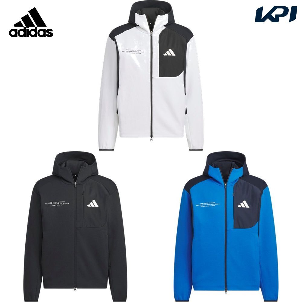 adidas - アディダス マルチSP御召しもの ユニ一発やる   改作 レギュラー ボンネット付き添い人フルジップトラックトップ KS489 2025FW