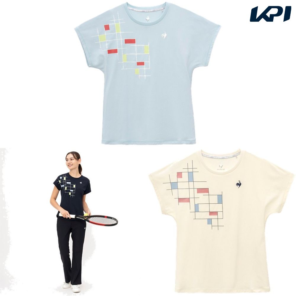 ルコック le coq sportif テニスウェア レディース   接触冷感グラフィックゲームシャツ LN5SHT50L 2025SS