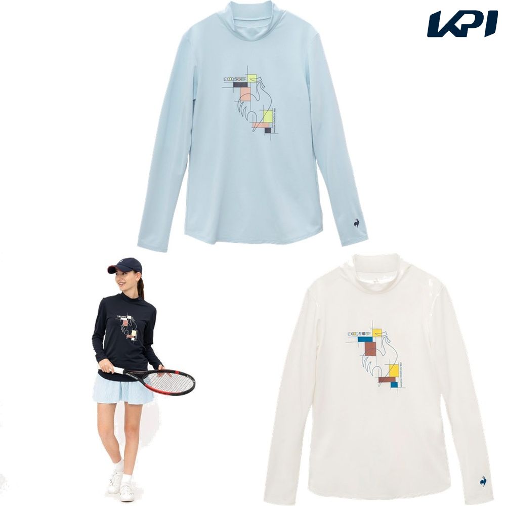 ルコック le coq sportif テニスウェア レディース   モックネック長袖シャツ LN5SLT50L 2025SS