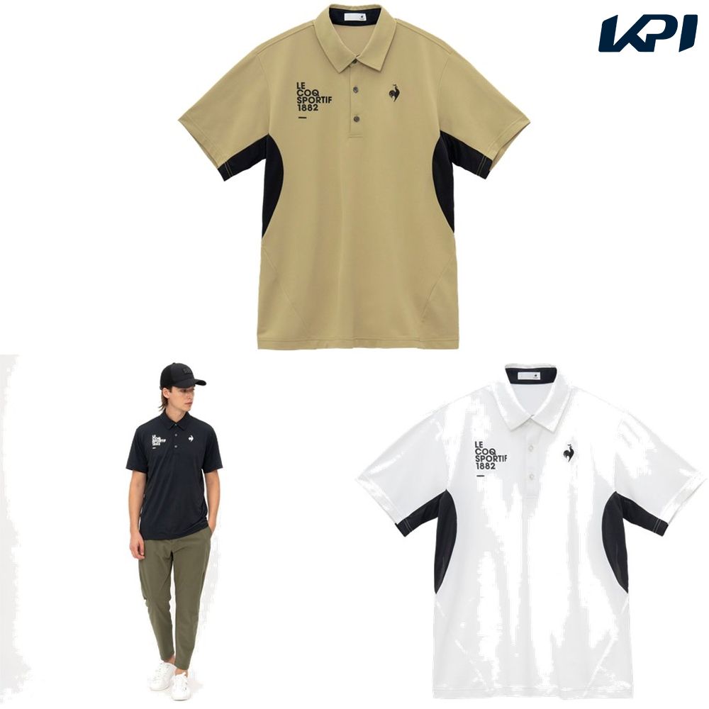 ルコック le coq sportif フィットネスウェア メンズ   サンスクリーンストレッチ襟付きシャツ LT5SHS41M 2025SS