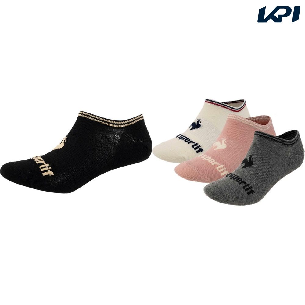 ルコック le coq sportif フィットネスアクセサリー ユニセックス   3Pソックス スニーカー丈  LT5SSO12U