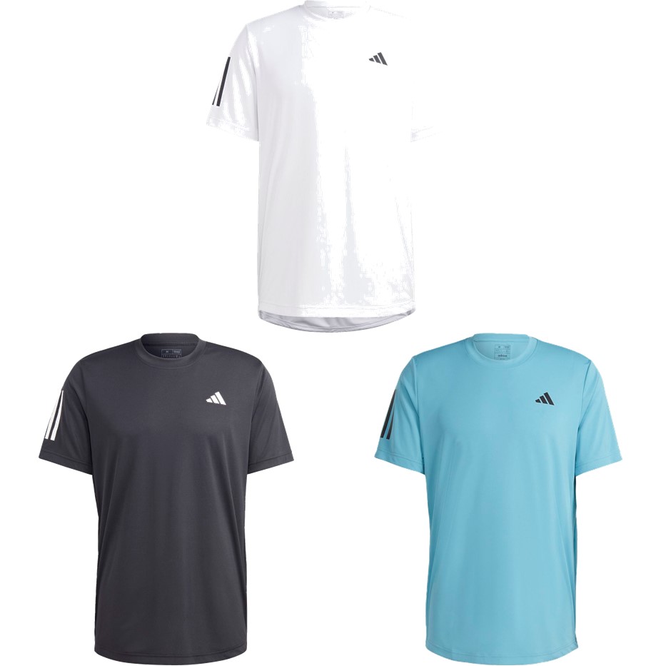 「最短当日出荷」アディダス adidas テニスウェア メンズ M TENNIS CLUB 3ストライプス 半袖Tシャツ MLE72 2023SS
