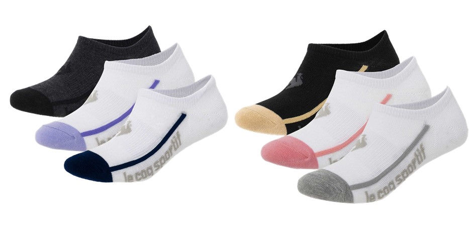 ルコック le coq sportif フィットネスアクセサリー ユニセックス ３Ｐスニーカーソックス QMAVJB23