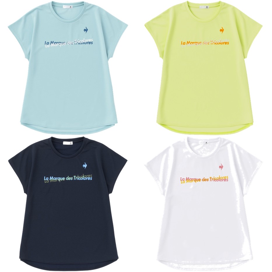 ルコック le coq sportif フィットネスウェア レディース ＥＸｃＤＲＹ Ｄ−ＴｅｃフレンチスリーブＴシャツ QMWVJA06 2023SS