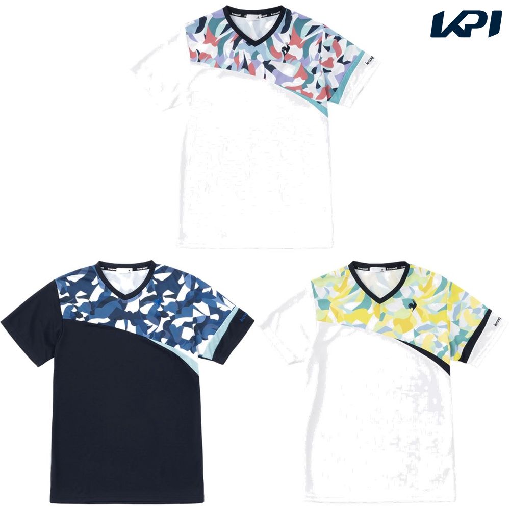 『即日出荷』ルコック le coq sportif テニスウェア メンズ SUNSCREEN グラフィックゲームシャツ QTMVJA01 2023SS