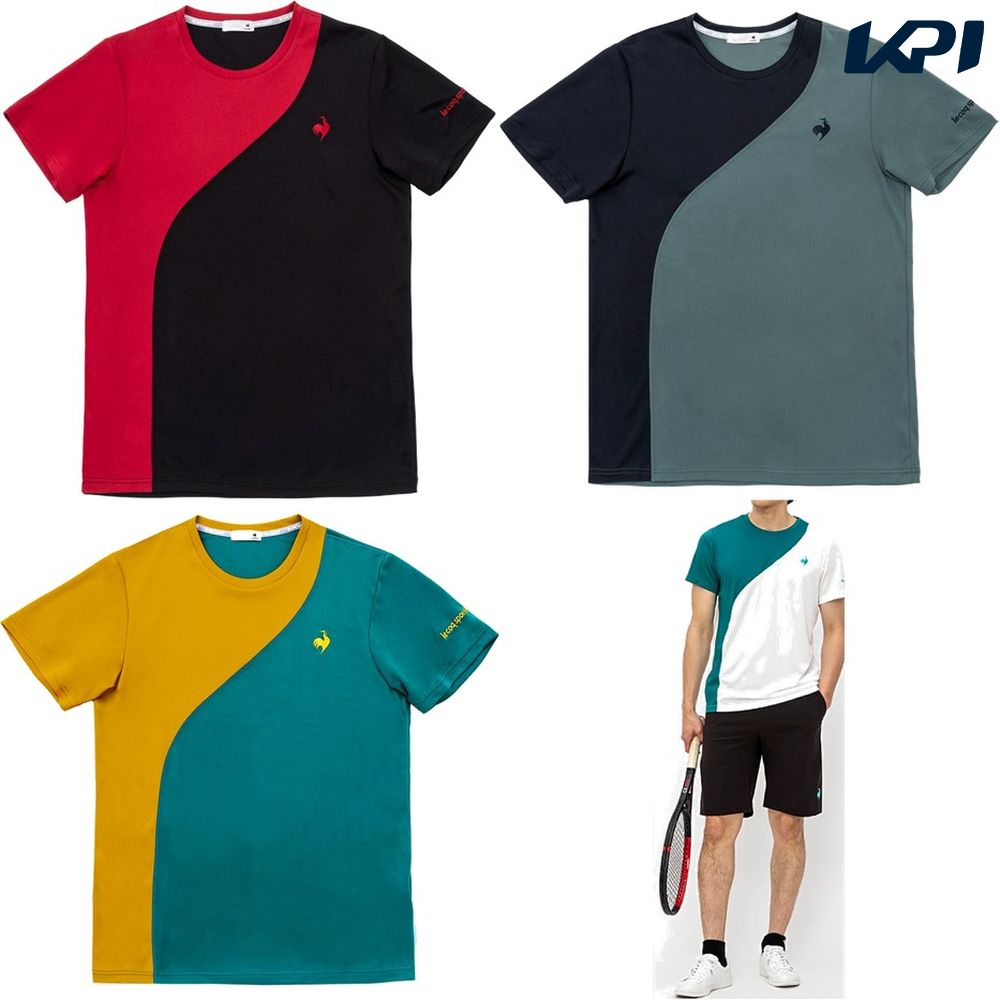 『即日出荷』ルコック le coq sportif テニスウェア メンズ カラー切替ゲームシャツ QTMWJA03 2023FW