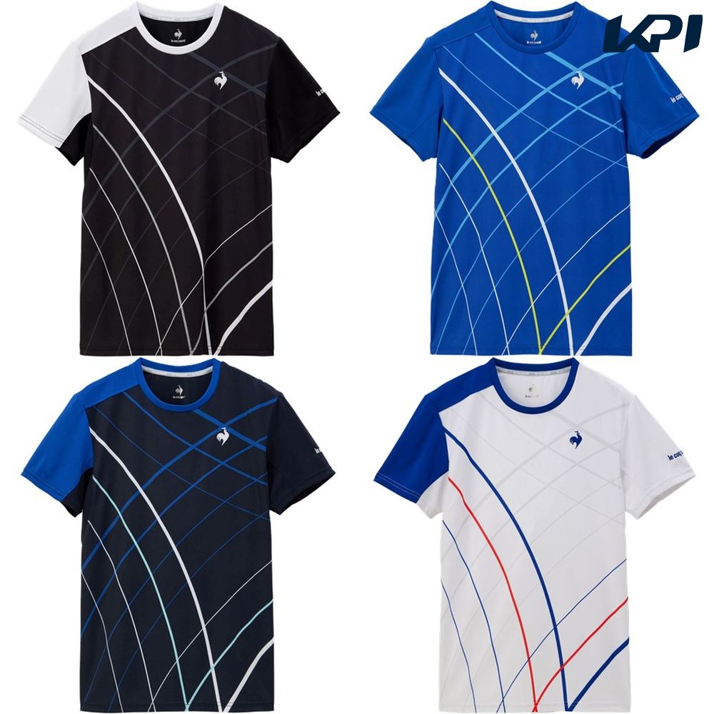 ルコック le coq sportif テニスウェア メンズ   グラフィックゲームシャツ QTMXJA90 2024SS
