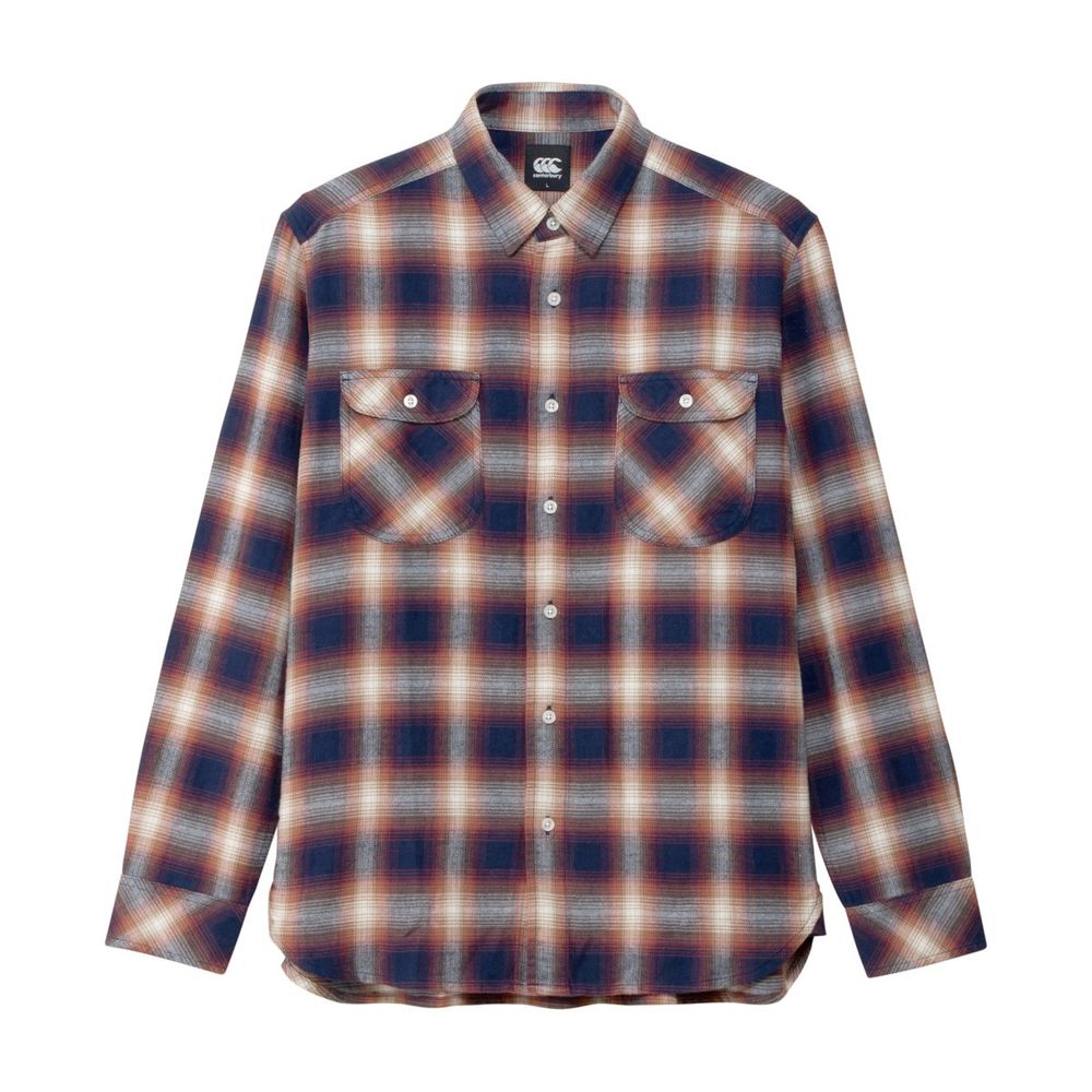 カンタベリー CANTERBURY ラグビーウェア ユニセックス L/S MADRAS CHECK W RA41634 2021FW