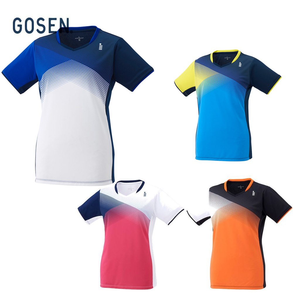 ゴーセン GOSEN テニスウェア レディース レディースゲームシャツ T2143 2021FW