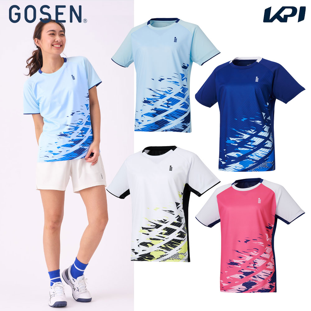 ゴーセン GOSEN テニスウェア レディース   ゲームシャツ T2443 2024FW｜KPI WELLNESS