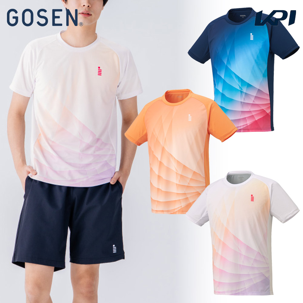 ゴーセン GOSEN テニスウェア ユニセックス   ゲームシャツ T2550 2025FW｜KPI WELLNESS