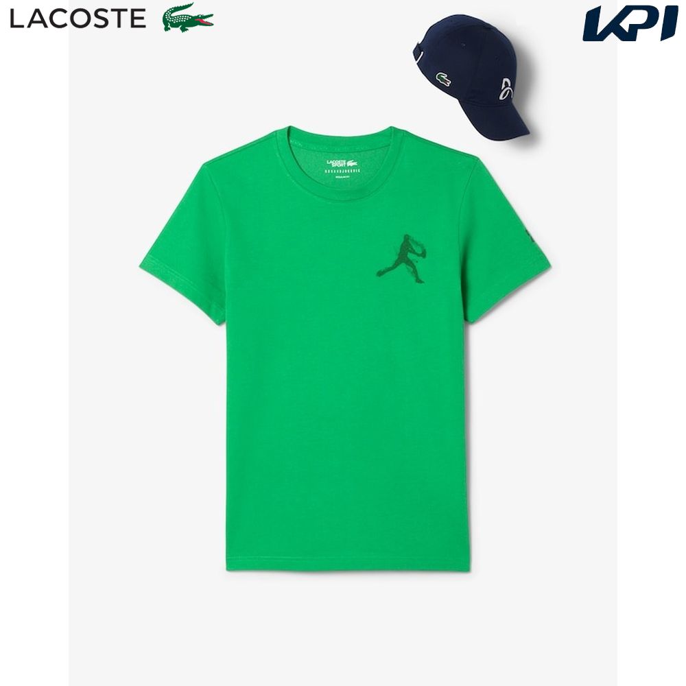 ラコステ LACOSTE テニスウェア メンズ   MEN S TEE-SHIRT 半袖Tシャツとキャップセット TH1044-99-FQI 2025SS 『即日出荷』