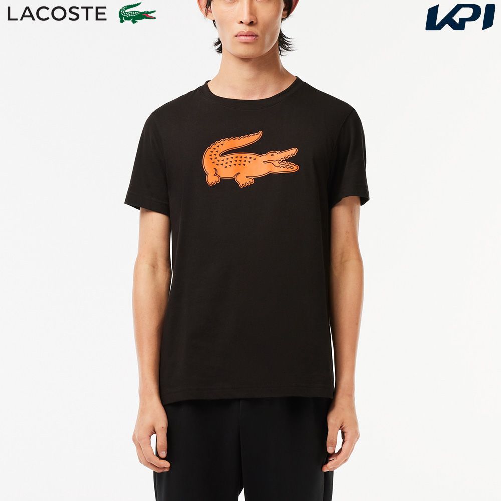 ラコステ LACOSTE テニスウェア メンズ コットンブレンドウルトラドライロゴプリントTシャツ TH2042-99-QXI 2023FW 『即日出荷』