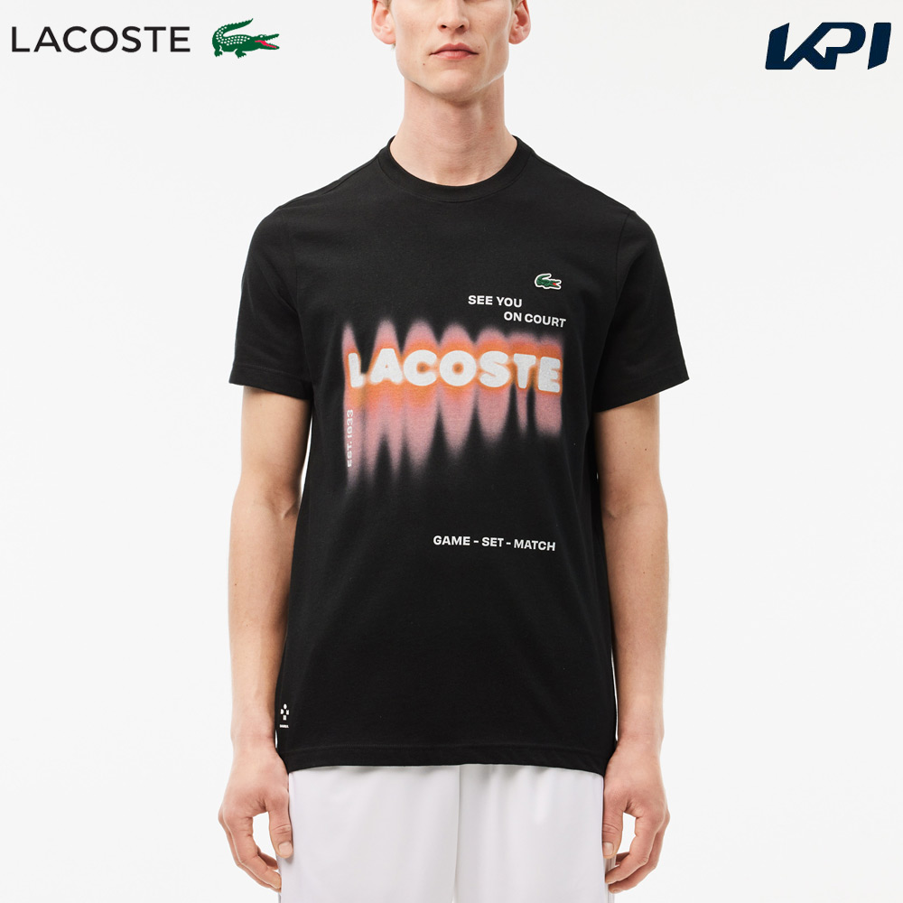 『即日出荷』ラコステ LACOSTE テニスウェア メンズ 『ダニール・メドベージェフ』ネームグラフィックTシャツ TH2617-10-031 2024FW