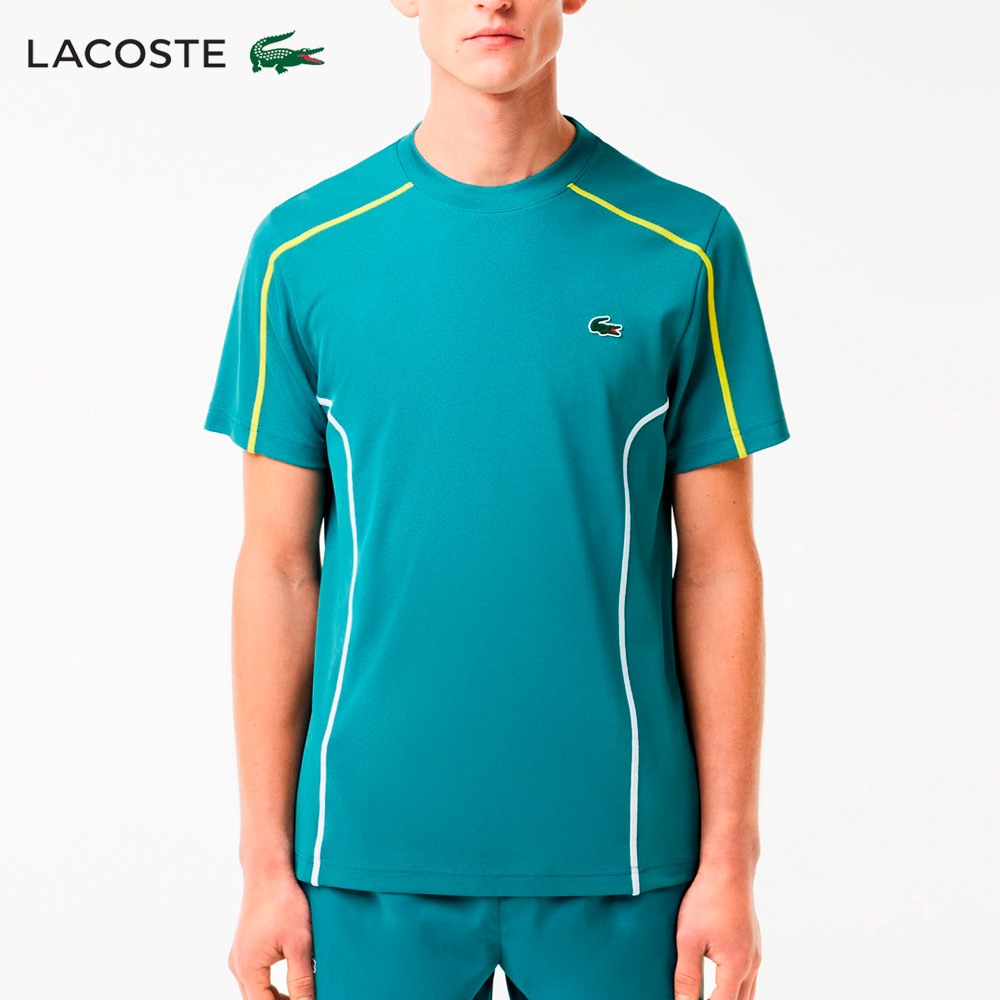 『即日出荷』ラコステ LACOSTE テニスウェア メンズ   コントラストラインドウルトラドライTシャツ TH7545-99-IY4 2024SS