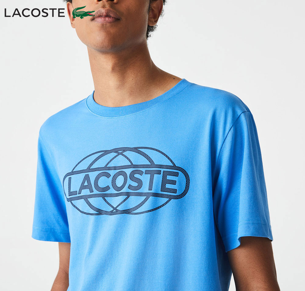 ラコステ LACOSTE テニスウェア メンズ エコドライグラフィックプリントTシャツ TH9281L-4XA 2022FW 『即日出荷』