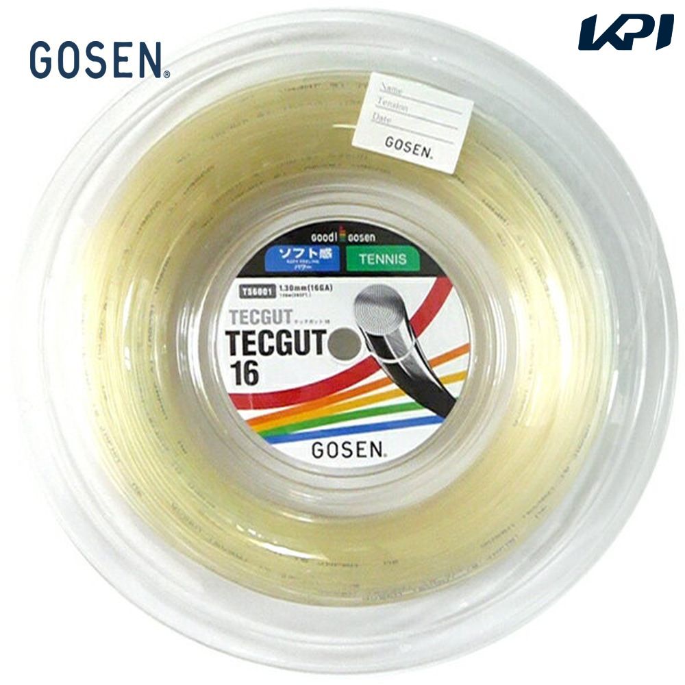 GOSEN ゴーセン 「テックガット16 120mロール」ts6001硬式テニスストリング ガット :ts6001:sportsshop