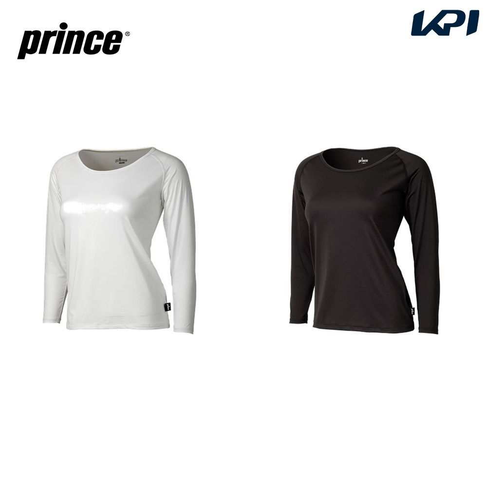プリンス Prince テニスウェア レディース ICEDRY クルーネックロングスリーブシャツ UW835 2022SS