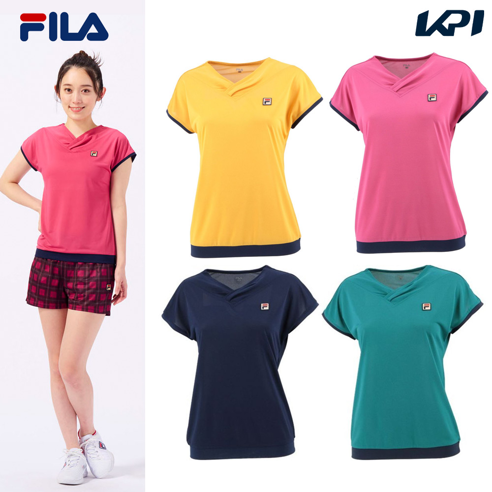 フィラ FILA テニスウェア レディース ゲームシャツ VL2654 2023SS