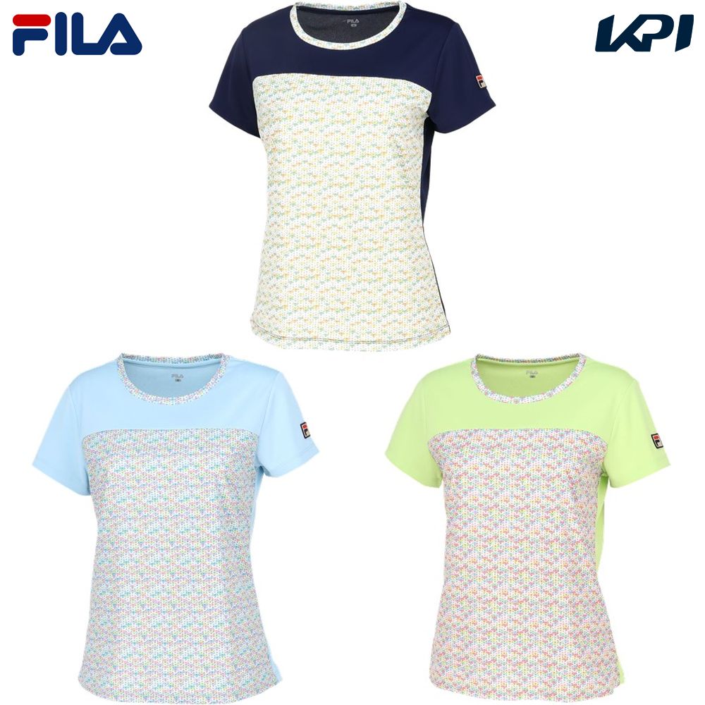フィラ FILA テニスウェア レディース   ゲームシャツ VL2807 2024SS｜sportsshop