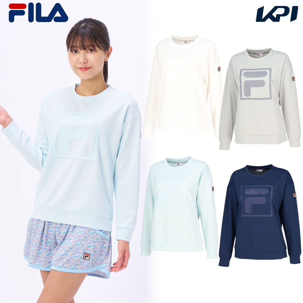 フィラ FILA テニスウェア レディース   トレーナー VL2813 2024SS