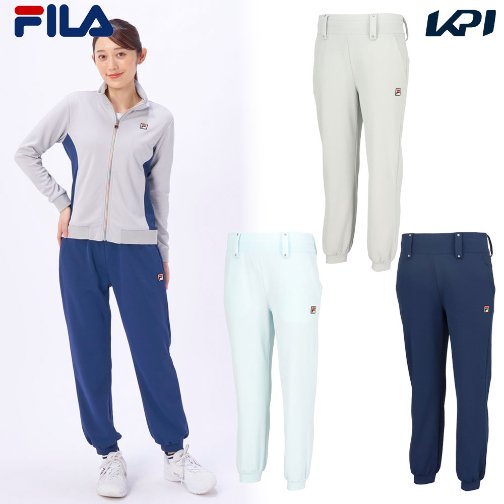 フィラ FILA テニスウェア レディース   ロングジョガーパンツ VL2815 2024SS