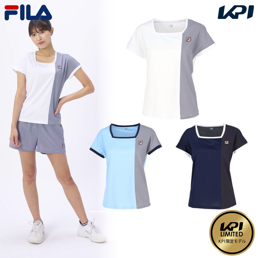 『即日出荷』フィラ FILA テニスウェア レディース   ゲームシャツ KPI限定モデル VL2887 2024SS | FILA