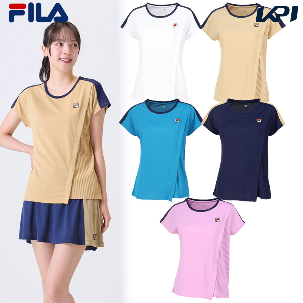 フィラ FILA テニスウェア レディース   ゲームシャツ VL2916 2024FW