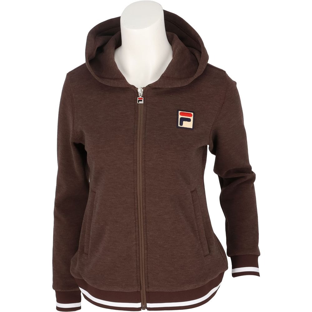 フィラ　FILA　テニスウェア　レディース　フルジップパーカー　M　ブラウン フィラ（FILA）（レディース）テニスウェア レディース