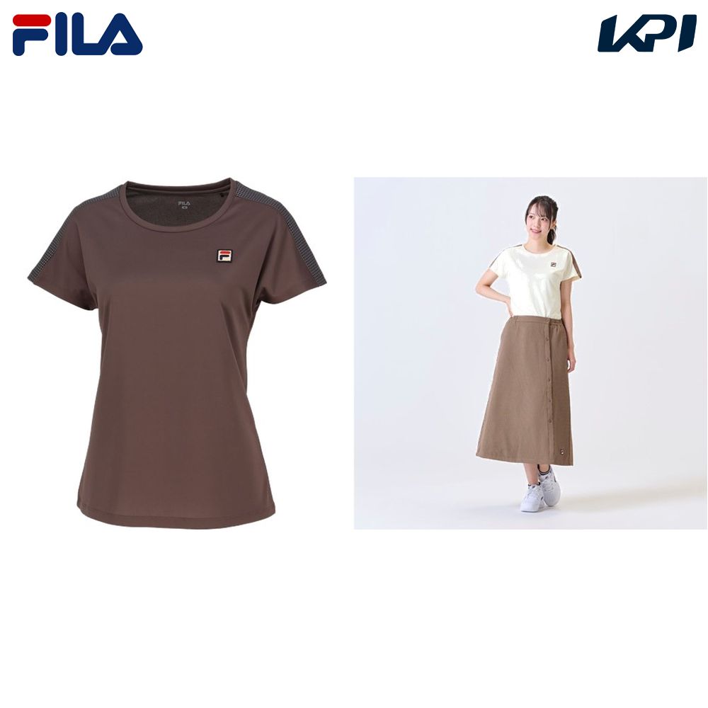 フィラ FILA テニスウェア レディース   ゲームシャツ VL2968 2024FW