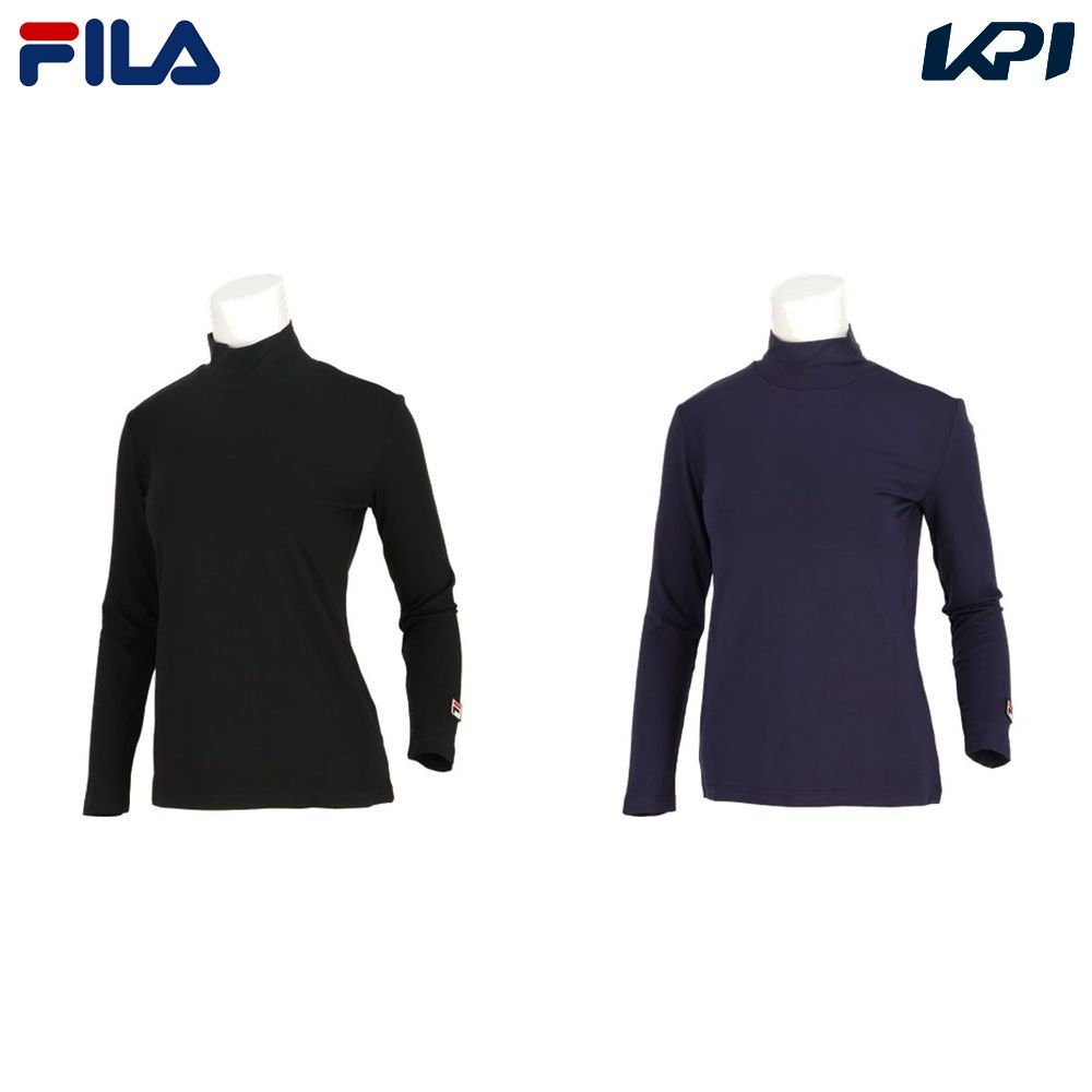 フィラ FILA テニスウェア レディース   保温ハイネックロングスリーブシャツ VL8040 2024SS