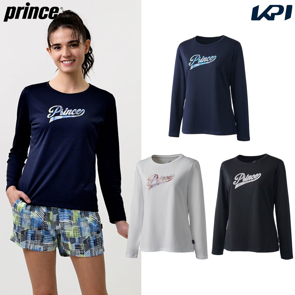 プリンス Prince テニスウェア レディース   ロングスリーブシャツ WF4092 2024FW