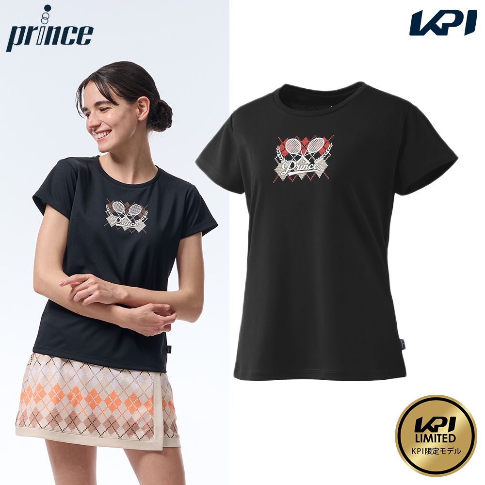 『即日出荷』プリンス Prince テニスウェア レディース   Tシャツ KPI限定コラボモデル WF5078K 2025FW
